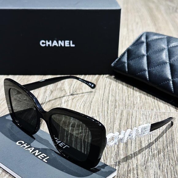 Chanel Black Square Sunglasses main image 5